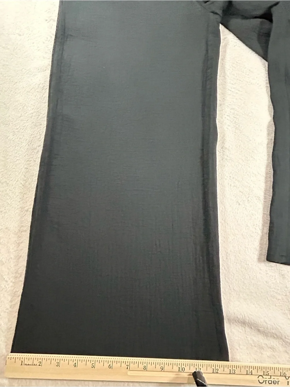 Hurley Women's Pants Wide Leg Gauze Cotton Black Large Elastic Waist Resortwear